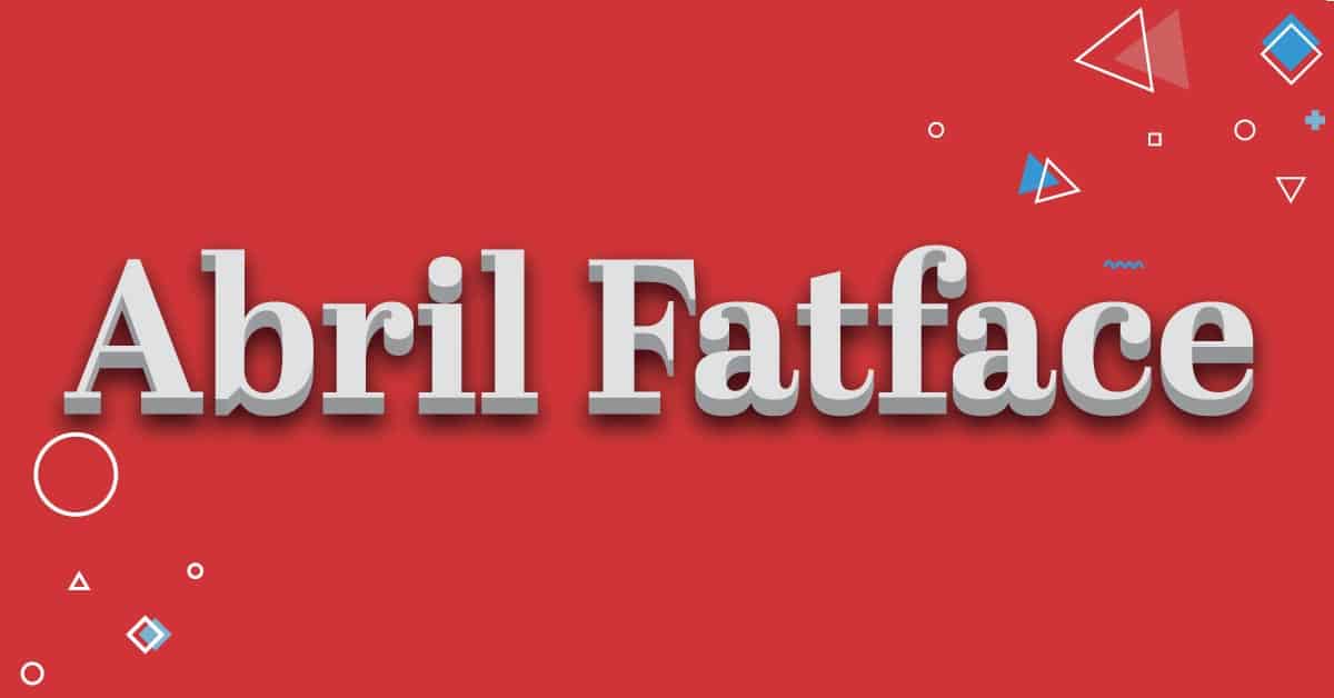 Abril-fatface